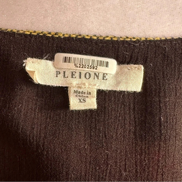 Anthropologie Pleione Boho Tribal Cardigan Jacket Tie Bell Sleeve XS - Picture 8 of 10